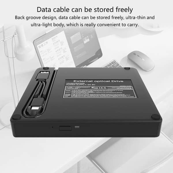 Snabb dataöverföring USB 3.0 Typ C DVD-brännare för bärbara och stationära datorer