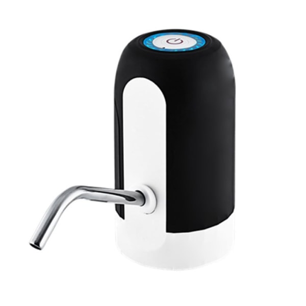 Elektrisk vattendispenser Automatisk dricksvattenpump USB laddningsbar vattenflaskpump för hemmakontor Universal Black