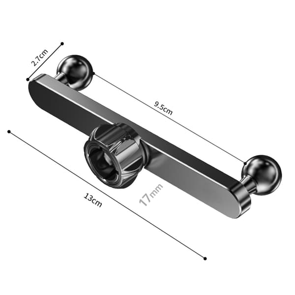 Dobbel 17mm kulefeste forlengelse 1 til 2 splitteradapter for telefonholder