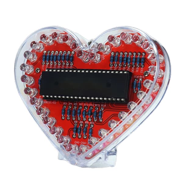 DIY Elektronikksett Hjerteformede RGB LED Loddeøvelse for Utdanning