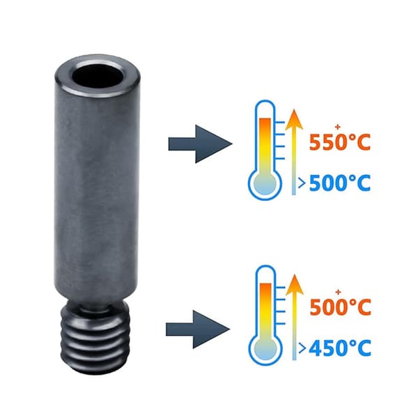 Bimetal Heatbreak til Ender3V2 CR10 Ender3pro/Ender5ProPlus/CR10V2 3D-printere