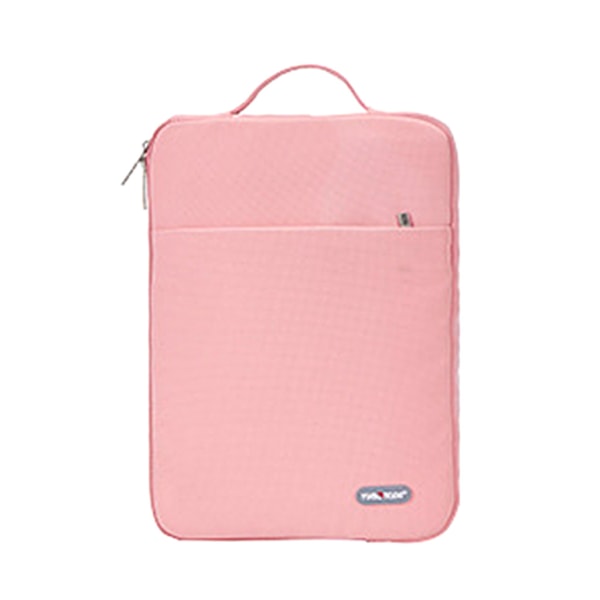 Vattentät PC Pad Liner Bag Sleeve för case Yta Dragkedja Handväska för Laptop Reseförvaring Portfölj 13'' 14'' 15.6inc Pink 16 inches