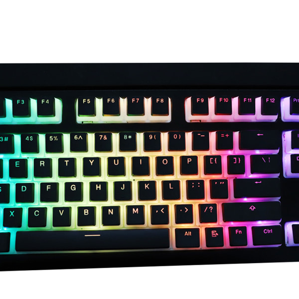 RGB 143 Keycaps ANSI Layout PBT Pudding Double Skin Milk Shot Bakgrundsbelyst Keycap för Corsair K70 K65 Mekaniskt tangentbord