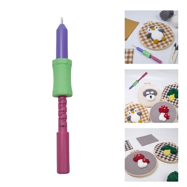 Justerbar broderipenn for broderisøm
