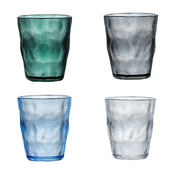 Krosssäkert vinglas 220 ml okrossbara vattenglas Dryckesglas i akryl Återanvändbara frostade koppar för barfest Light Green