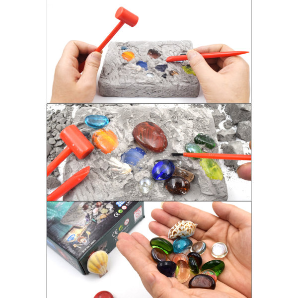 Interaktiva grävpärlor för barn Tillbehör Lärande för lek Rolig bordsleksak Bästa presenten för tillbehör inomhus/utomhus