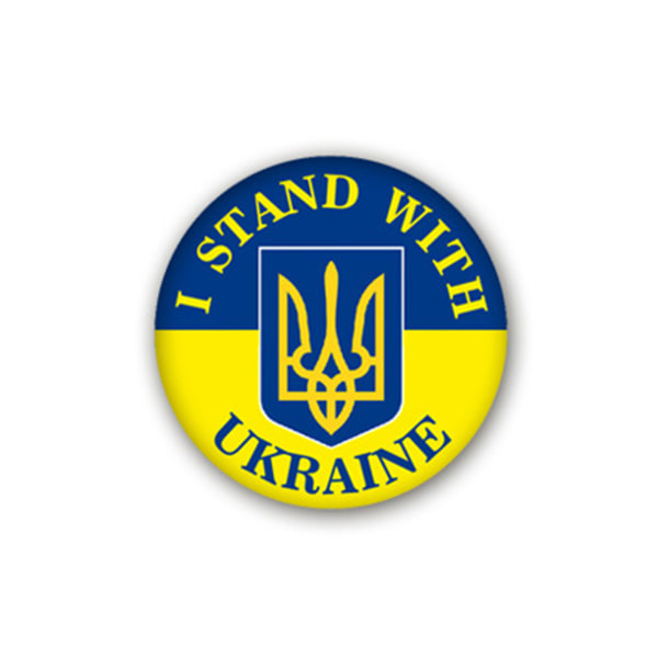 Ukraina Be för I Stand with Peace Knappmärke Pin Ukraina Pin Badge Knapp Med Nål Rund Brosch Dekor Ryggsäckskjorta 14