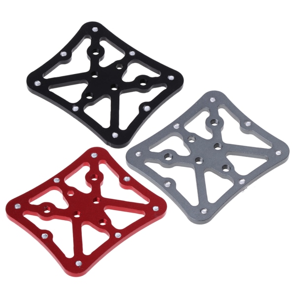 Cykelpedaladapter Plattform Cykling Aluminiumlegering Clipless för Shimano SPD, för titan/röd/svart Titanium