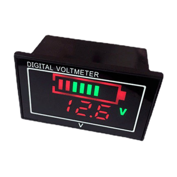 Uppgraderad batteriindikator spänningsmätare LED digital voltmätare för bil- elfordon och batterisortiment för DC 6-80V