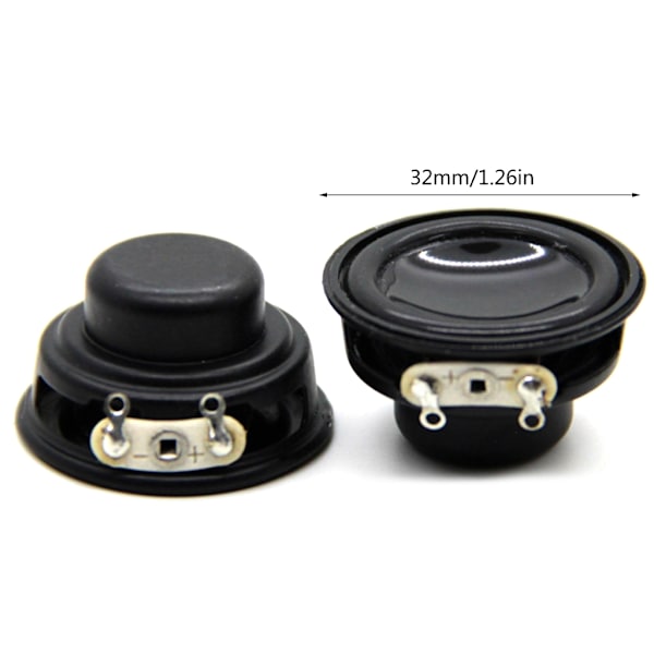 Uppgraderad 32 mm inre magnetisk högtalare Mångsidig 4 Ohm högtalare släpper lös kraftfullt ljud Perfekt ersättning för din enhet 2