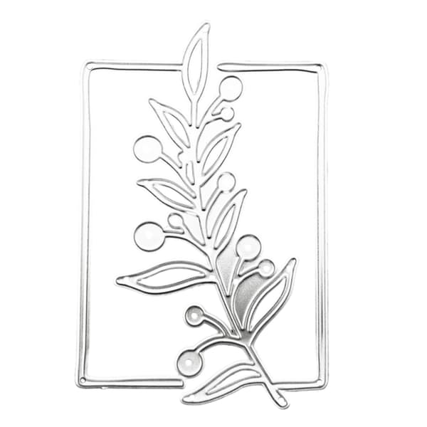 Metallstansar Kolstål Stenciler Växter Skärformar för DIY Scrapbooking