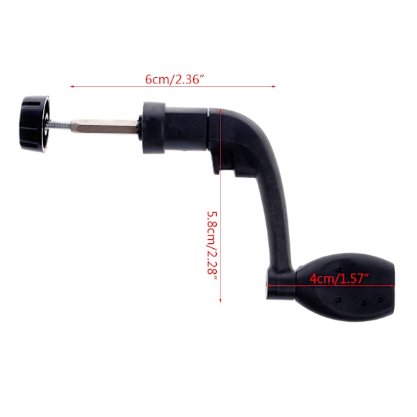 Universal power av plast för fiskerullar Vev Rock Arm Spinning Wheel Grip