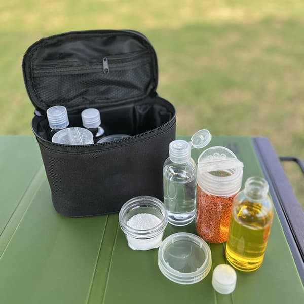 Kryddbehållare för vandring, picknick, kryddverktyg, utomhuskryddflaskor