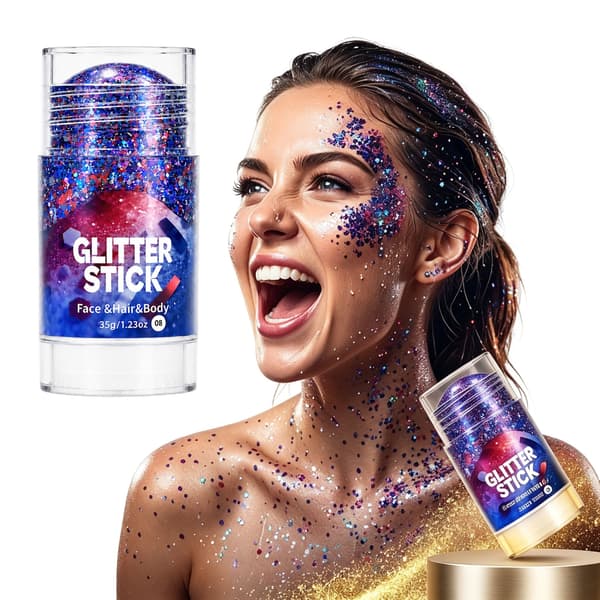 Makeup Glitter Stick til Performere Amatørkunstnere Opbyggelig Dækning 35g