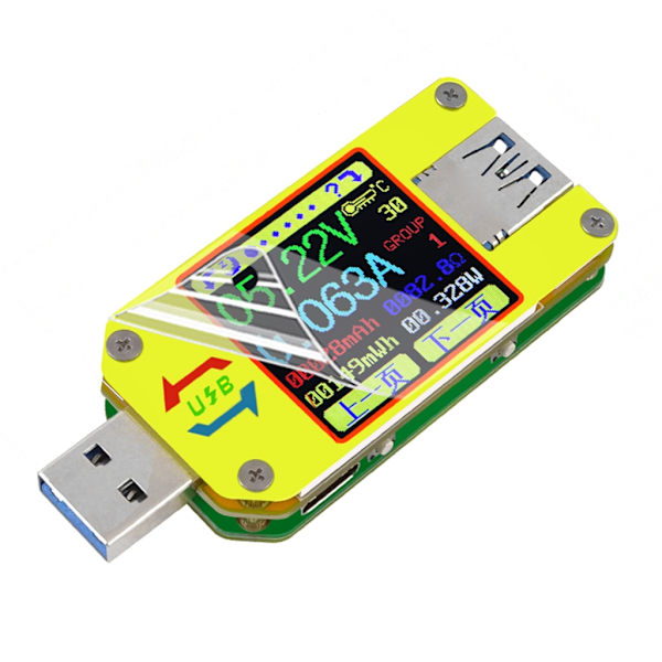 USB Tester 4-24V 4A Spændingstester Multimeter LCD Display Amperemeter USB Strøm