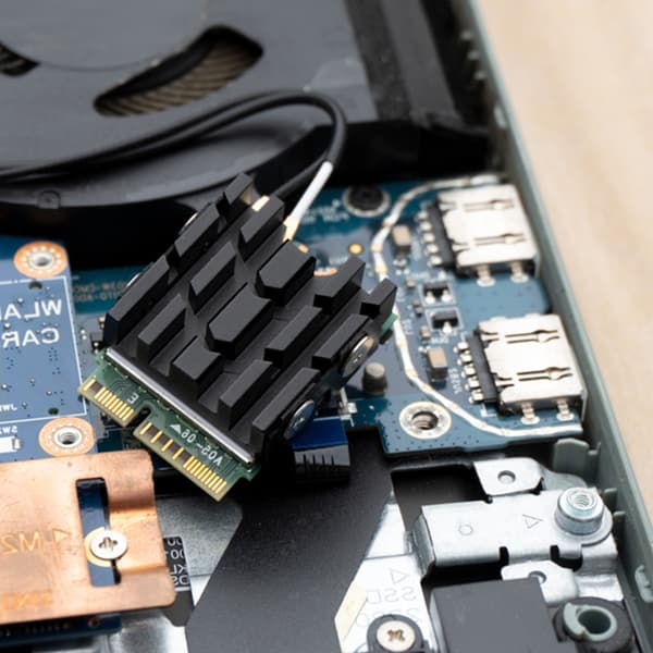M.2 SSD Kjøleribbe 2230 Solid States Disk Luftirkulasjonskjølere Kjøleribbevifte