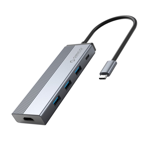 USB Hub 3.0, 5-in-1 100W PD -telakointiasema, jossa nopea tiedonsiirto ja alumiiniseosrunko Windowsille, Macille ja Linuxille