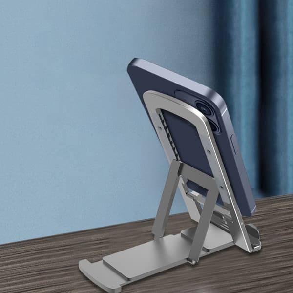 Hopfällbart stativ för bärbar dator 7 Höjdjusterbar Ergonomisk Aluminium Riser Platform Super Stable för 4-12,9" bärbara datorer Silver