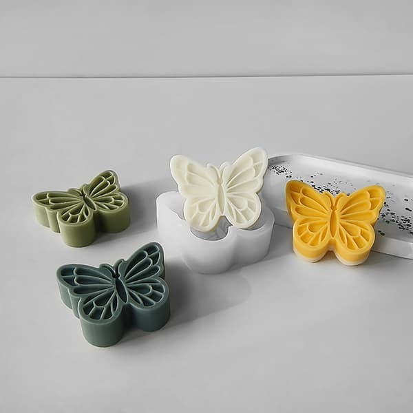 DIY Fjärilsformad Aromaterapi Ljus Silikonform Unika Doftljusformar