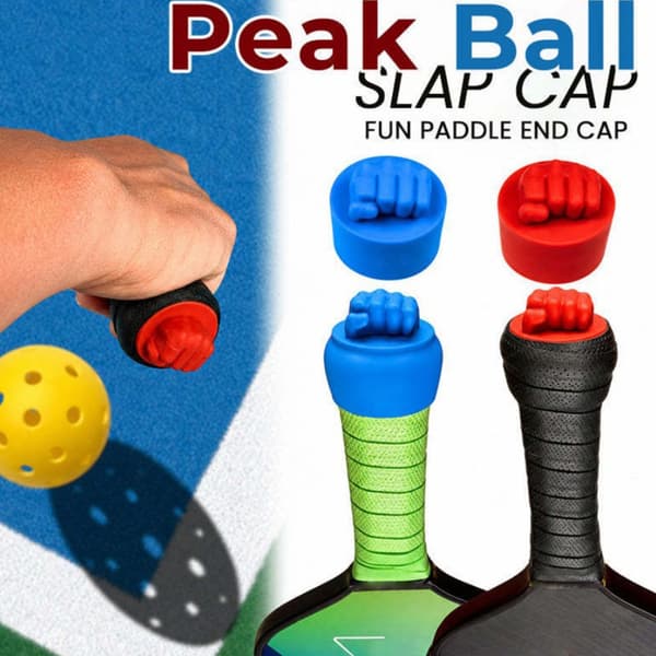 Dekorative silikonendestykker for pickleball-rackethåndtak