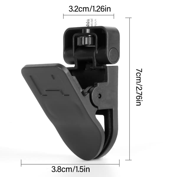 Fyldlys Flashholder Webcam Stand Clip til mødelokale og skønhedsmakeup White