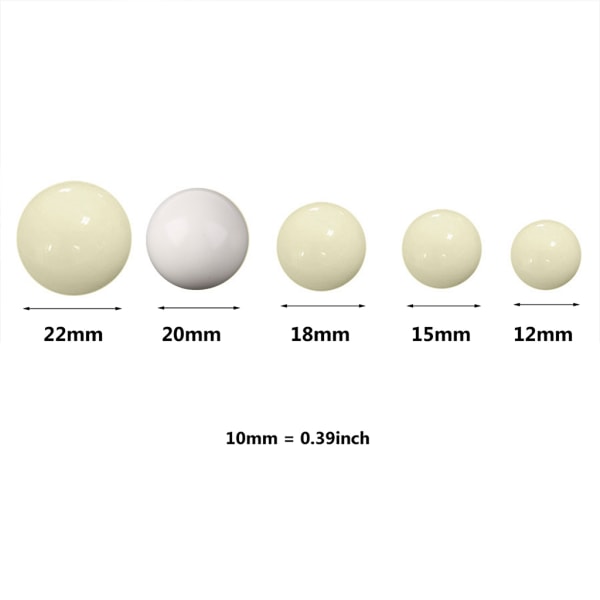 3st American Roulette Ball Casino Roulette Game Replace Ball Resin Ball 12/15/18/20/22mm 22MM