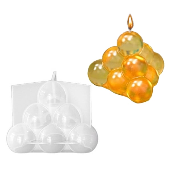 Silikone Håndværksform Genanvendelig Støbe Epoxy Form 3D Lysfremstilling Geometrisk Form Silikone DIY 3D Håndarbejde Resin Former