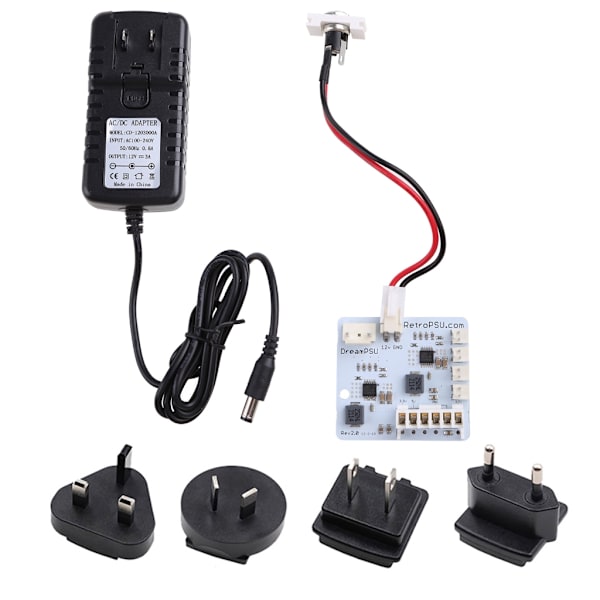 DreamPSU Rev2.0 12V Strømforsyningskort Strømpluggadapter for SEGA DreamCast Spillkonsoll Erstatningsdel For Dream PSU