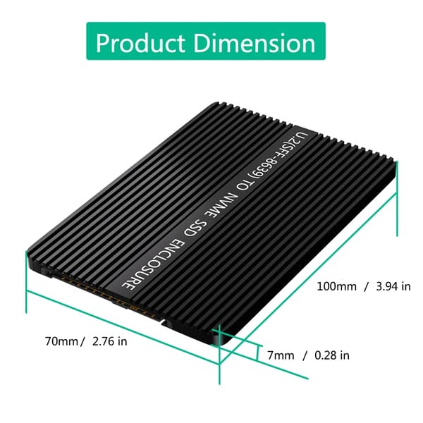 M.2 Nvme Solid Disk til SFF-8639 Adapter Kabinet Boks Bred PC Tilslutning