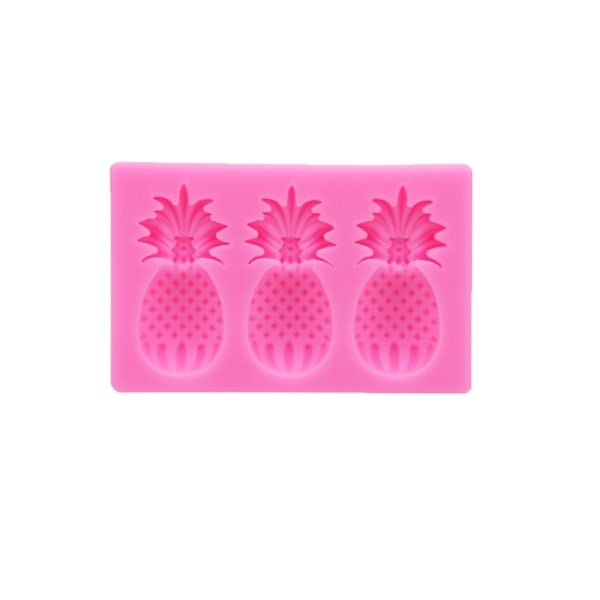 Jordbær Ananas Silikoneform Frugtformet Resin Form Chokolade Slikform 3D Sommer Frugt-Isform Kagedekoration
