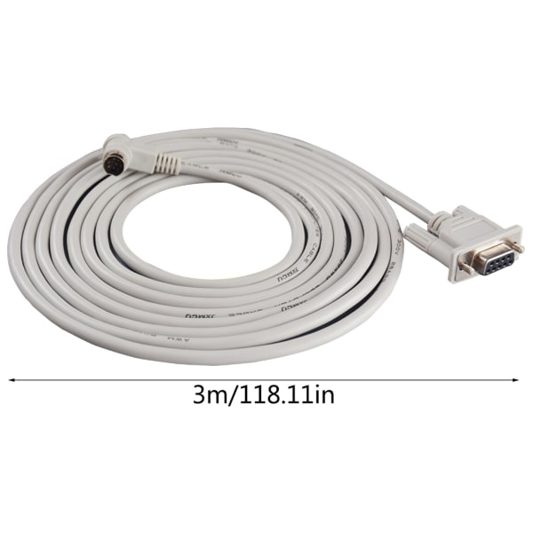 USB 1761-CBL-PM02 för Allen Bradley MicroLogix 1000 Series PLC-programmeringskabel, 90 graders ände