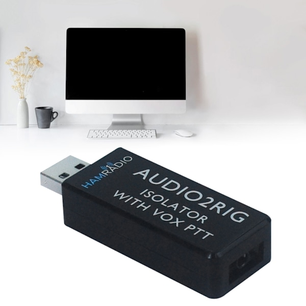 AUDIO2RIG ISOLATOR Lydkort USB Lydadapter for PC-er og Bærbare Datamaskiner Forbedrer