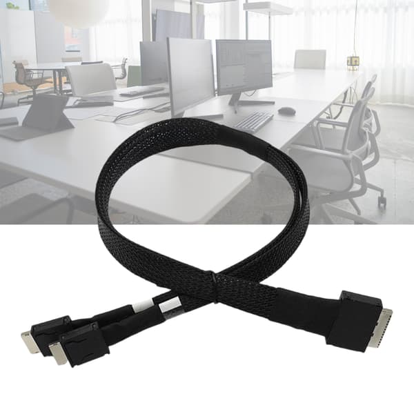 Serverforbindelses splitterkabel 8i til 2xOculink SFF 8611 4i 50cm/19.7in