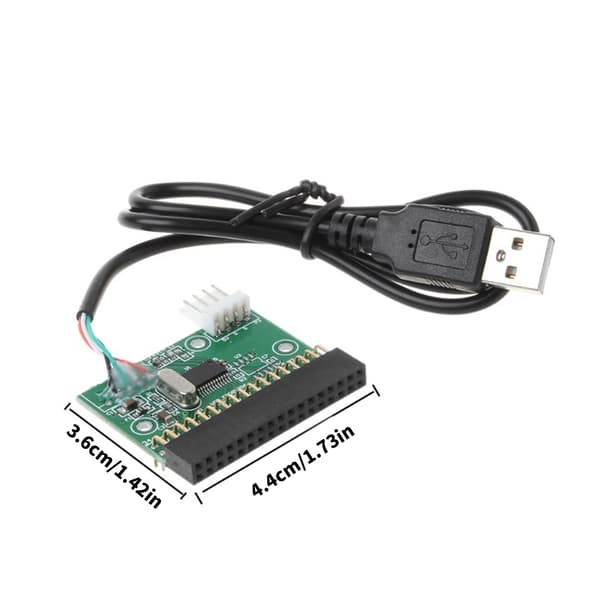 34-stifts till USB-kabeladapter Enkel 1,44 MB 3,5-tums diskettenhetskontakt PCB