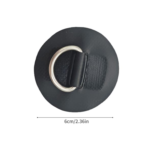 PVC-lappar Däck Rigging Repringar Spänne för Uppblåsbara Båtar Kajaker Jolle Black