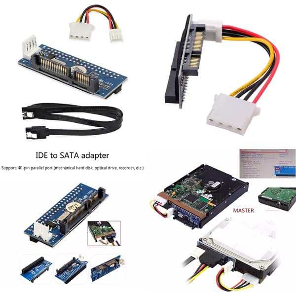 Sata IDE -sovitin 3.5 HDD IDE -kiintolevyn sovitinkortti kaapelilla