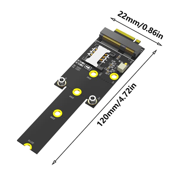M.2 NGFF M-nøgle til Mini PCIe-adapterkort 2242 2260 2280 221100 harddisk