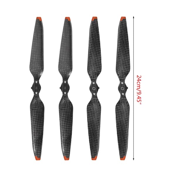 2 par 9453F Quick Release propeller Lav støj kulfiber folde propeller Blade Drone Wing reparations tilbehør til Mavic 3