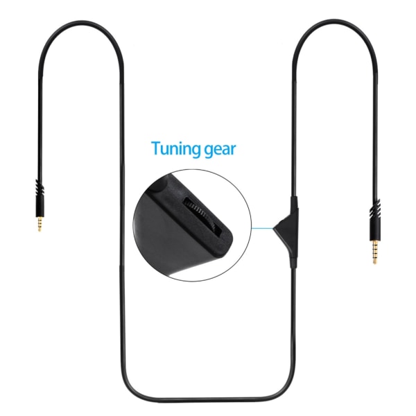 Spelheadset Ljudkabel med volymkontrollknapp för Astro A10, A40 och A30 hörlursheadsetkontakt