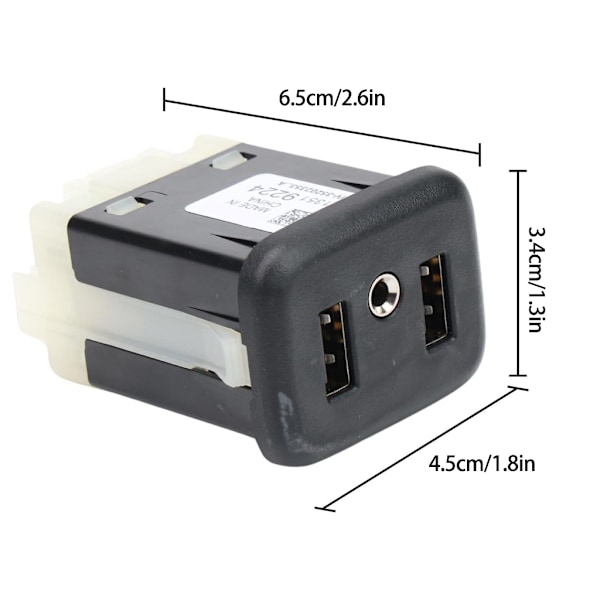 AUX Interface USB Port Udskift 13519224 13509942 Auto Dobbelt USB Port