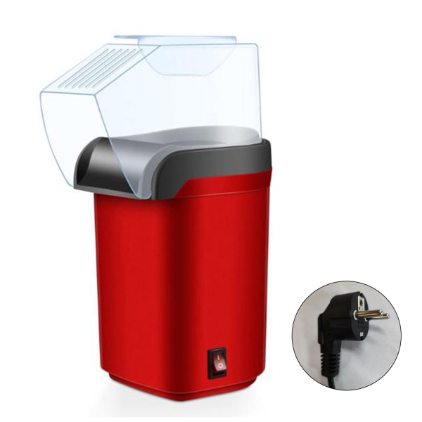 Lätt att bära Elektrisk Hot Air Popcorn Maker Retro Machine Cinema Hemma Gastronomisk Fettfri och hälsosam Enkel användning