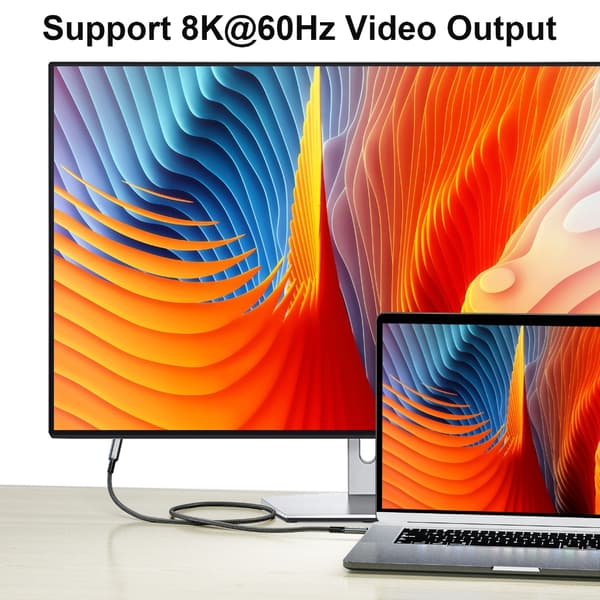 240W USB4.0-kabel 8K@60Hz videodisplaykabel USB C 40Gbps dataoverførsel