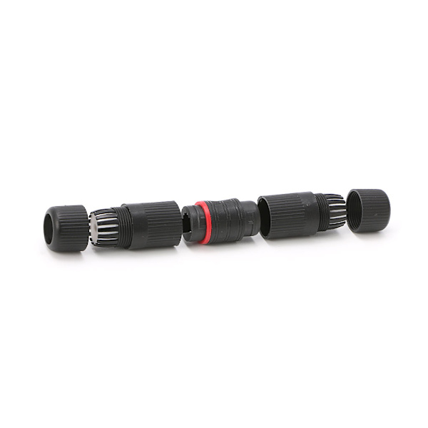 Vattentät RJ45 Connector Kabel Nätverk Dubbel för Head Adapter Coupler Extensio