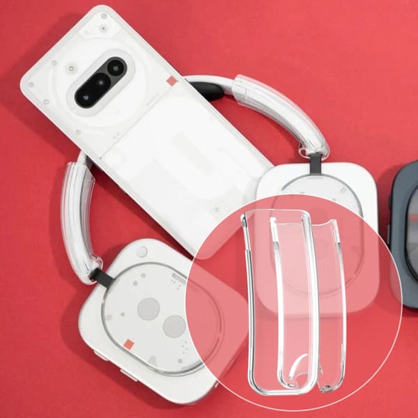 Hodebøyle Hodebjelke PC-deksel for Hodetelefon(1) Headset Transparent gray