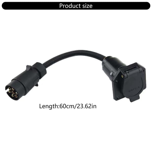 Intercontinental Trailer Connector Adapter 5 7 Pin Dobbelt Interface Til Bugsering