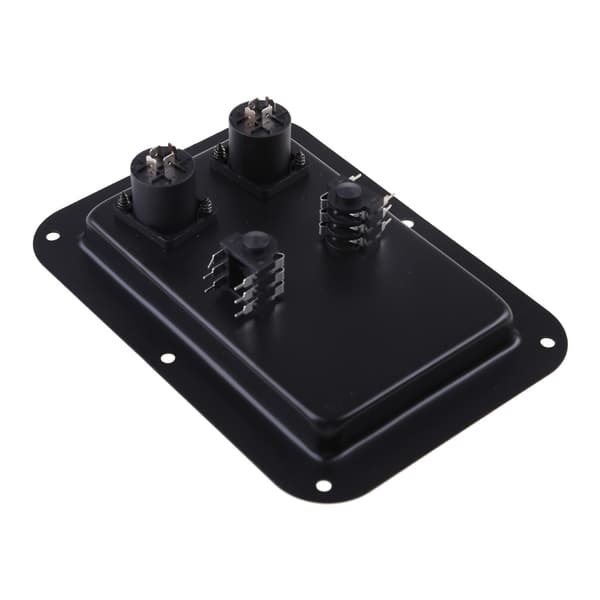 4-Core Socket Jack Plate Terminal Binding Post Dobbelt Speakon Input PA DJ Højttaler