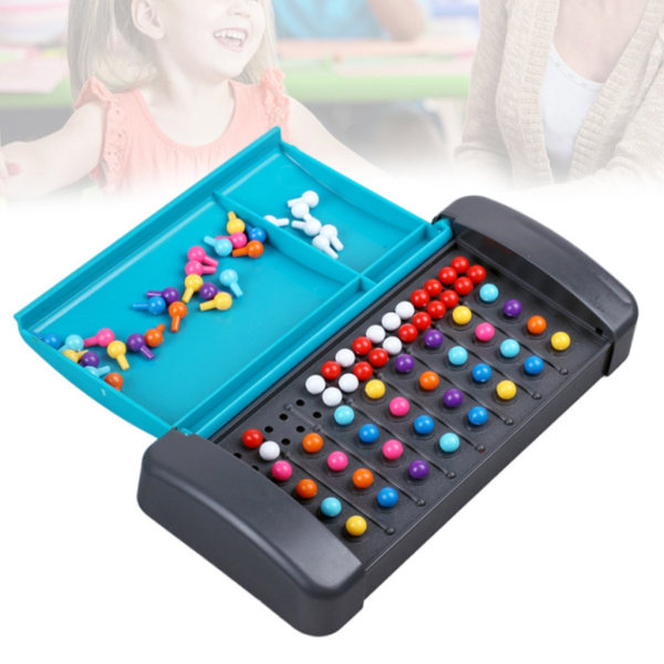 Montessori Code Breaking Board Logics Spelleksakspussel Färgmatchande hjärntejsare för barn 8+ för 2 spelare