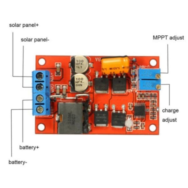 Solar Opladningscontroller 5A Mest Justerbare Spændinger DC5-26V Til Solpanel