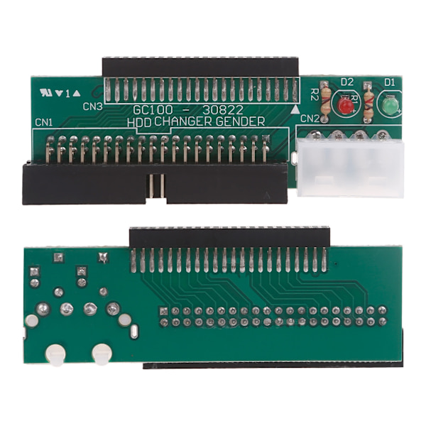 3,5 IDE hane till 2,5 IDE hona 44 stift till 40 stift SATA Converter Adapter Card för bärbar stationär PC