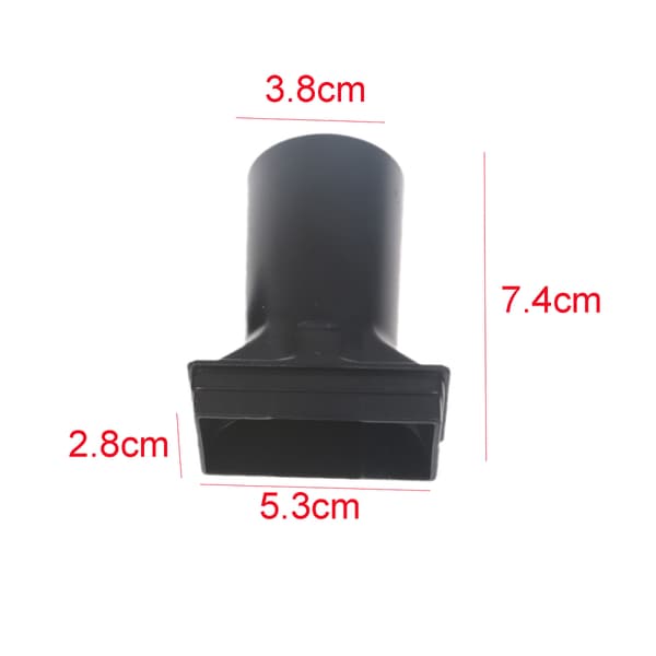 Universal 38 mm luftkanalrør til 97x97x33 mm grillventilator 12V 24V røghusventilator
